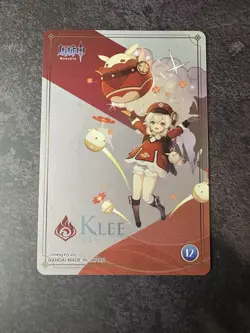 Bandai Genshin Impact Klee 12 Carddass Collectable Metallic Card - Image 2