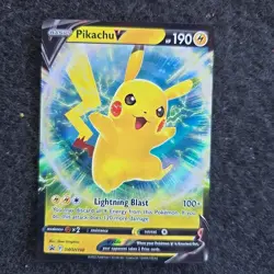 PIKACHU V SWSH198 POKEMON PROMO CARD HOLO RARE - Image 1