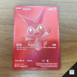 Victini 171/086 Sv: White Flare Pokemon Rare Brazilian Card #2 Pack Fresh NM+ - Image 1