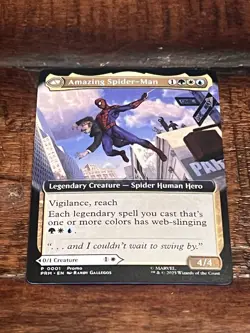 Magic the Gathering Peter Parker Spider-Man NYCC 2025 Exclusive PROMO Card MTG - Image 1