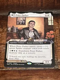 Magic the Gathering Peter Parker Spider-Man NYCC 2025 Exclusive PROMO Card MTG - Image 2