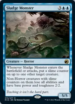 Sludge Monster - Near Mint MTG Innistrad: Midnight Hunt - Image 1