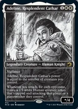 Adeline, Resplendent Cathar (Showcase) - Near Mint MTG Innistrad: Midnight Hunt - Image 1