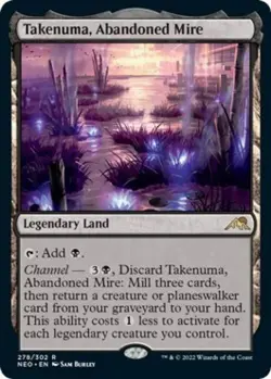 Takenuma, Abandoned Mire - Near Mint MTG Kamigawa: Neon Dynasty - Image 1