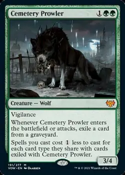 Cemetery Prowler - Near Mint MTG Innistrad: Crimson Vow - Image 1