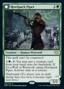 Howlpack Piper / Wildsong Howler - Near Mint MTG Innistrad: Crimson Vow - Image 1
