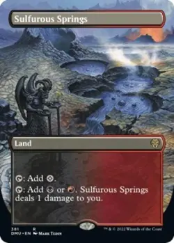 Sulfurous Springs (Borderless) - Near Mint MTG Dominaria United - Image 1