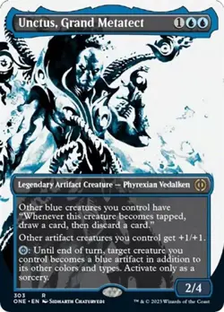 Unctus, Grand Metatect (Borderless) - Near Mint MTG Phyrexia: All Will Be One - Image 1