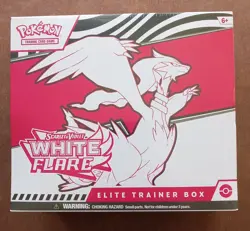 Pokemon TCG: Scarlet & Violet White Flare ETB Elite Trainer Factory Sealed Box - Image 1