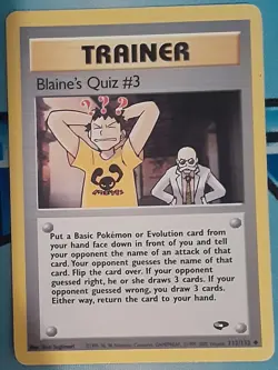 6 Vintage WOTC Pokemon Gym Heroes/Gym Challenge Pokemon Cards Blaine’s Lot NM/LP - Image 5