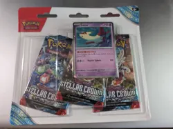 Pokemon TCG: Scarlet & Violet - Stellar Crown 3 Booster Pack Blister & Latias Pr - Image 1