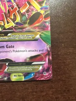 M Gengar EX 35/119 MP/Light DMG (dent) Pokemon TCG XY Phantom Forces See Photos - Image 4