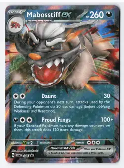 Mabosstiff ex 086 - SV: Scarlet & Violet Promo Pokemon Holo NM - Image 1