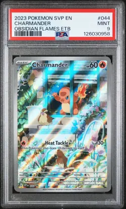 2023 Pokemon Obsidian Flames ETB Promo Charmander PSA 9 - Image 1