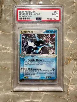 2003 Pokemon Kingdra EX Dragon Holo 92 PSA 9 E Reader Vintage MINT - Image 1