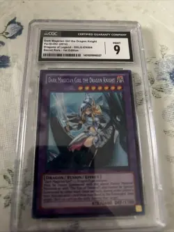 Yugioh Dark Magician Girl the Dragon Knight DRLG 1st Ed Cgc 9 EN004 - Image 1