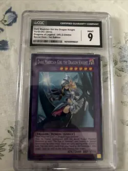 Yugioh Dark Magician Girl the Dragon Knight DRLG 1st Ed Cgc 9 EN004 - Image 2