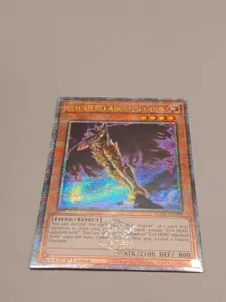 EVIL HERO ADUSTED GOLD QUARTER CENTURY SECRET RARE RA04-EN029 YUGIOH! - Image 1