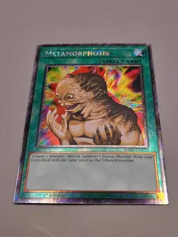 Yugioh Metamorphosis RA04-EN123 Platinum Secret Rare 1st Ed NM - Image 1