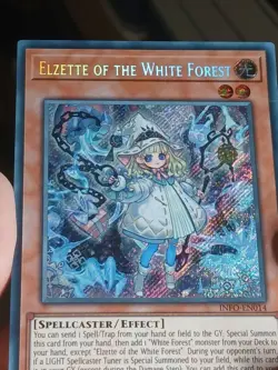 YUGIOH! Elzette of the White Forest INFO-EN014 Secret Rare 1st Edition NM - Image 3