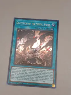 YUGIOH DECEPTION OF THE SINFUL SPOILS SECRET RARE 1ST NEAR MINT ROTA-EN055 - Image 2