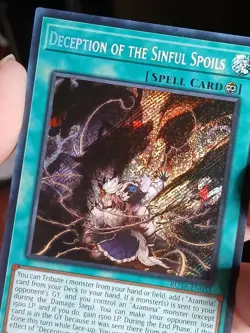 YUGIOH DECEPTION OF THE SINFUL SPOILS SECRET RARE 1ST NEAR MINT ROTA-EN055 - Image 3