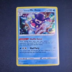 Pokemon Card - Galarian Mr. Rime - SWSH079 - NM - Holo Rare Promo - SWIRL - - Image 1