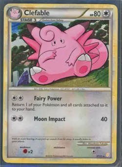 Pokemon Cards - Clefable 3/123 - HeartGold & SoulSilver - eBay Live 10th Oct 8pm - Image 1