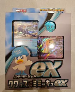 Starter set ex Quaxly ex and Mimikyu ex Pokemon Card Japanese Scarlet Violet - Image 1