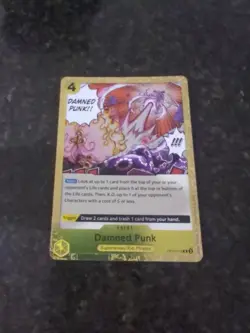 OP10-116 Damned Punk : Rare English One Piece TCG Card : OP10: Royal Blood MINT - Image 1