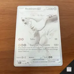Reshiram EX 173/086 Sv: White Flare Pokemon TCG Brazilian Card Rare Near Mint NM - Image 1