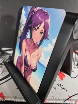 Yoruichi Shihoin Bleach Custom Art Card Anime Manga NM - Image 2