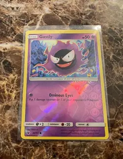 Pokemon Card Crimson Invasion Gastly 36/111 Reverse Holo Common - MINT/NM - Image 1