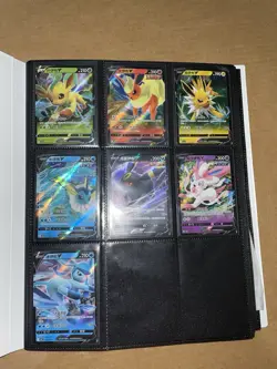 Eevee Prismatic Binder Filled with Eevee/Lutions Pokemon Cards - Image 2