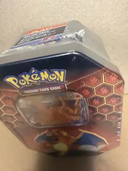 Pokemon TCG Hidden Fates Charizard GX Tin Trading Card Game Set New Sealed Unit! - Image 4