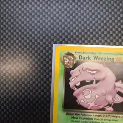 Dark Weezing 14/82 Pokemon TCG Vintage Card Team Rocket Set Holo Rare - Image 2