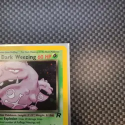 Dark Weezing 14/82 Pokemon TCG Vintage Card Team Rocket Set Holo Rare - Image 3