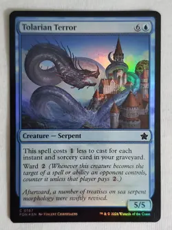 Tolarian Terror #167 Foundations Foil Magic the Gathering - Image 1