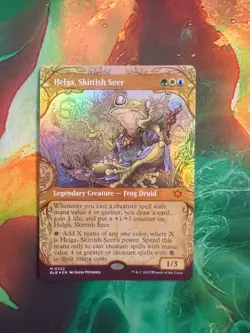 Helga, Skittish Seer (Showcase) Bloomburrow Foil - Image 1