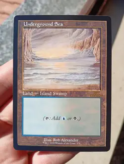 Magic UNDERGROUND SEA 30th Anniversary Edition M30 Retro Frame MTG Dual Land - Image 1