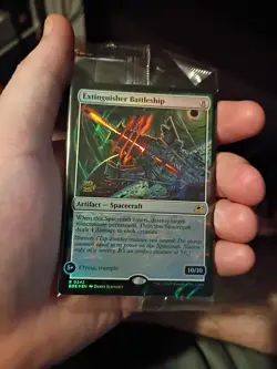 MTG Extinguisher Battleship - Foil - Prerelease Promo - Image 1