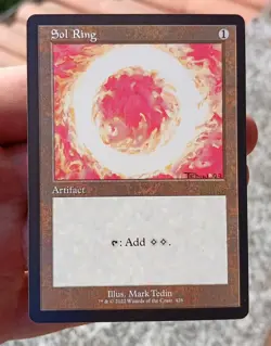 Magic SOL RING 30th Anniversary Edition M30 Retro Frame MTG Artifact 2022 - Image 1