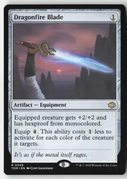 MTG - Dragonfire Blade R Tarkir: Dragonstorm 240 LP-NM - Image 1