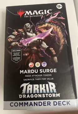 Magic The Gathering Tarkir Dragonstorm Commander Deck Mardu Surge NEW SEALED - Image 1