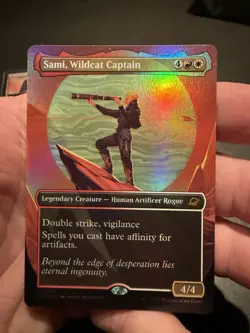 Sami, Wildcat Captain (Borderless) Edge of Eternities Foil 301 NM - Image 1