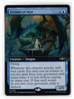 MtG TDC Diviner of Mist #60 Extended Art Non-Foil - Image 1
