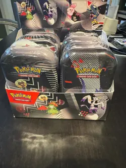 Pokemon UNOVA 8 MINI TIN display BOX NEW 2025 BLACK BOLT & WHITE FLARE TIN - Image 4