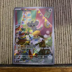 Minccino Illustration rare Temporal Forces 182/162 NM-Mint Pokemon TCG english - Image 1