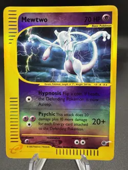 Pokemon TCG Mewtwo 20/165 Reverse Holo Expedition Set Rare E Reader - HP/Damaged - Image 1