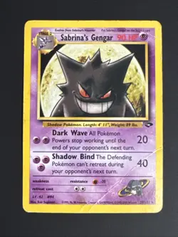 Sabrina's Gengar 29/132 Gym Challenge Pokemon TCG WOTC - Image 1